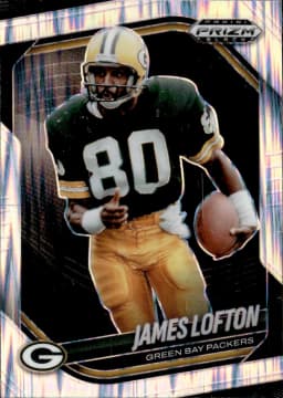 James Lofton #60 Prizms Skewed /249 2025 Panini Prizm Black Football