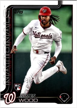 James Wood #181 Rookie Card 2025 Topps