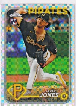 Jared Jones #USC143 Rookie Card 2024 Topps Chrome Update Baseball X-Fractor