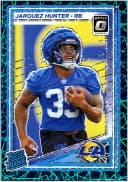 Jarquez Hunter #292 Rookie Card 2025 Donruss Optic Teal Velocity