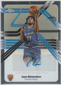 Jase Richardson #NS-JR Rookie Card 2025-26 Topps Chrome Basketball Next Stop Signatures