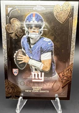 Jaxson Dart #F15-23 Rookie Card 2025 Topps Chrome Football Fortune 15