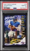 Jaxson Dart #KAI-10 Rookie Card 2025 Topps Chrome Football Kaiju