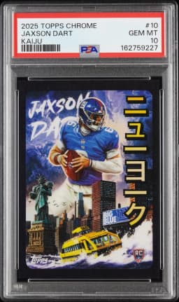 Jaxson Dart #KAI-10 Rookie Card 2025 Topps Chrome Football Kaiju
