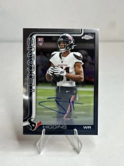 Jayden Higgins #RA-JHI Rookie Card 2025 Topps Chrome Football Rookies Autograph Variation