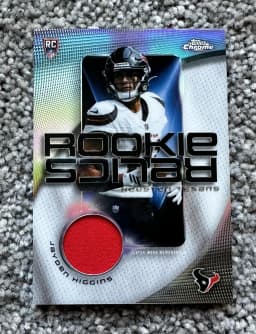 Jayden Higgins #RR-JH Rookie Card 2025 Topps Chrome Football Topps Chrome Rookie Relics