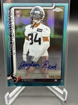 Jaylen Reed #RA-JR Rookie Card 2025 Topps Chrome Football Rookies Autograph Variation