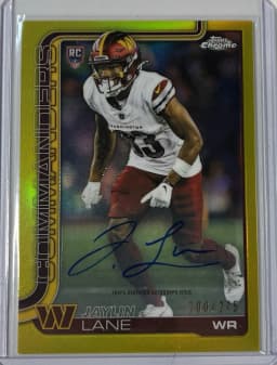 Jaylin Lane #RRA-JL Rookie Card 2025 Topps Chrome Football Rookie Autographs Variation