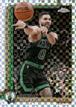 Jayson Tatum #8 X-Fractor 2025-26 Topps Chrome Basketball