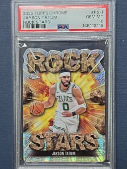 Jayson Tatum #RS-1 2025-26 Topps Chrome Basketball Rock Stars