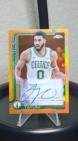 Jayson Tatum #TCA-JT 2025-26 Topps Chrome Basketball Topps Chrome Autographs