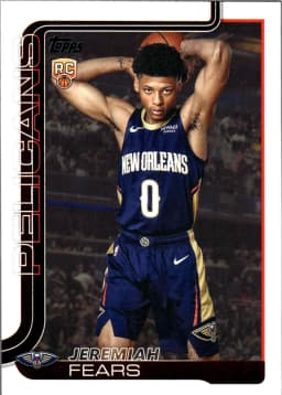 Jeremiah Fears #207 Rookie Card 2025-26 Topps