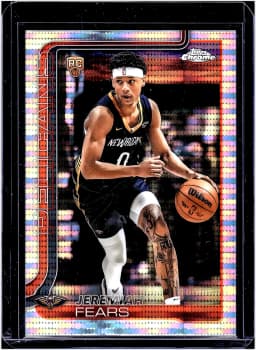 Jeremiah Fears #257 Rookie Card 2025-26 Topps Chrome Pulsar Refractor