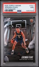 Jeremiah Fears #YQ-7 Rookie Card 2025-26 Topps Chrome Basketball Youthquake