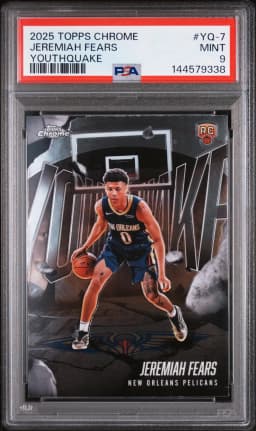 Jeremiah Fears #YQ-7 Rookie Card 2025-26 Topps Chrome Basketball Youthquake