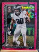 Jihaad Campbell #366 Rookie Card 2025 Topps Chrome Football