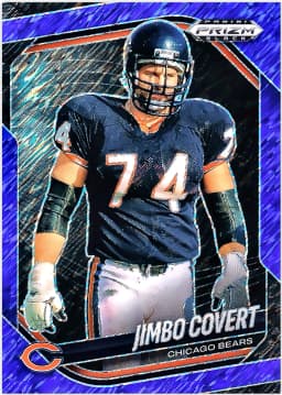 Jimbo Covert #22 2025 Panini Prizm Black Prizms Blue Shimmer FOTL