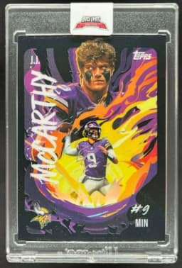 J.J. McCarthy #UV-14 2025 Topps Chrome Football Ultra Violet
