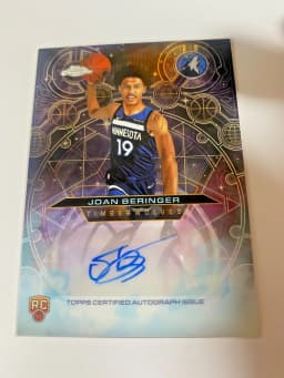 Joan Beringer #CHR-JB Rookie Card 2025-26 Topps Chrome Basketball Chromographs Rookie