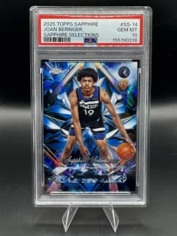 Joan Beringer #SS-14 Rookie Card 2025-26 Topps Chrome Basketball Sapphire Selections
