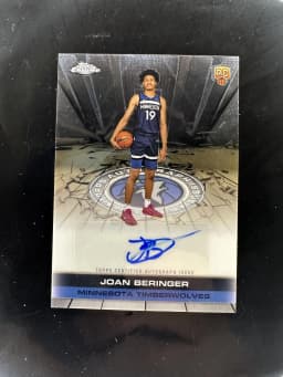 Joan Beringer #TCAR-JB Rookie Card 2025-26 Topps Chrome Basketball Topps Chrome Autographs Rookies