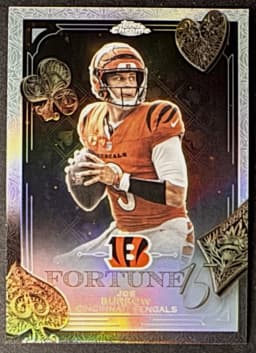 Joe Burrow #F15-5 2025 Topps Chrome Football Fortune 15