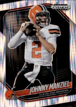 Johnny Manziel #33 Prizms Skewed /249 2025 Panini Prizm Black Football