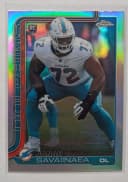 Jonah Savaiinaea #380 Rookie Card 2025 Topps Chrome Football