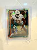 Jonah Savaiinaea #RA-JS Rookie Card 2025 Topps Chrome Football Rookies Autograph Variation