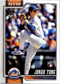 Jonah Tong #4 Rookie Card 2026 Topps Series 1