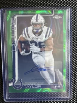Jonathan Taylor #BA-JT 2025 Topps Chrome Football Base Cards Autograph Variation