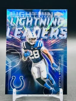 Jonathan Taylor #LL-7 2025 Topps Chrome Football Lightning Leaders