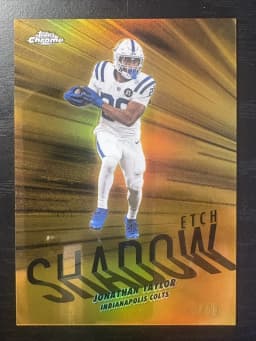 Jonathan Taylor #SE-17 2025 Topps Chrome Football Shadow Etch