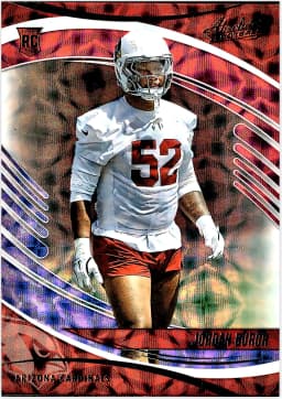 Jordan Burch #143 Rookie Card 2025 Panini Absolute Red, White and Blue Kaleidoscope