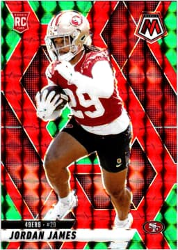 Jordan James #370 Rookie Card 2025 Panini Mosaic Mosaic Green