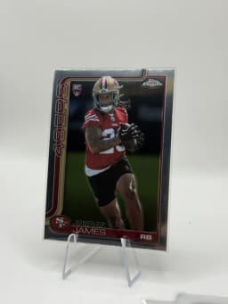 Jordan James #329 Rookie Card 2025 Topps Chrome Football