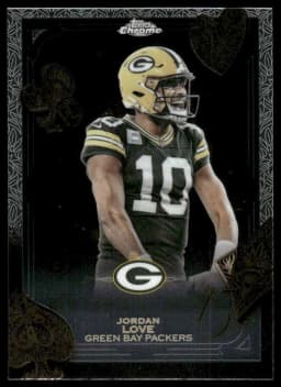 Jordan Love #F15-17 2025 Topps Chrome Football Fortune 15