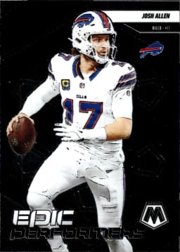 Josh Allen #9 2025 Panini Mosaic Epic Performers Mosaic
