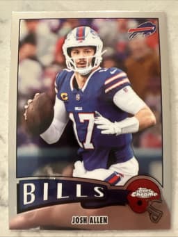 Josh Allen #1975-4 2025 Topps Chrome Football 1975 Topps