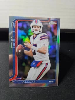 Josh Allen #BA-JAL 2025 Topps Chrome Football Base Cards Autograph Variation