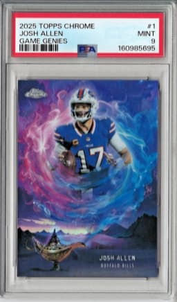 Josh Allen #GG-1 2025 Topps Chrome Football Game Genies