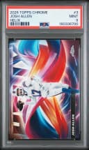 Josh Allen #HX-3 2025 Topps Chrome Football Helix