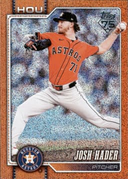 Josh Hader #454 Sandglitter Orange /25 2026 Topps Series 2 Baseball