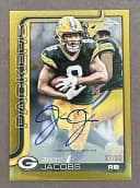 Josh Jacobs #BA-JJA 2025 Topps Chrome Football Base Cards Autograph Variation