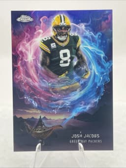 Josh Jacobs #GG-22 2025 Topps Chrome Football Game Genies