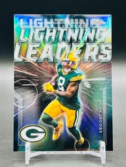 Josh Jacobs #LL-20 2025 Topps Chrome Football Lightning Leaders