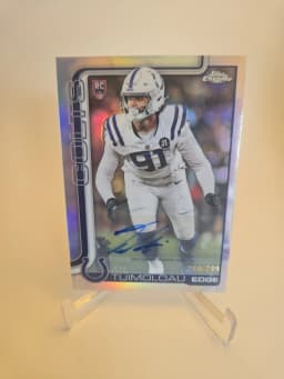 JT Tuimoloau #RA-JT Rookie Card 2025 Topps Chrome Football Rookies Autograph Variation