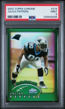 Julius Peppers #CLA-JP 2025 Topps Chrome Football Chrome Legends Autographs