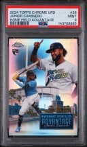 Junior Caminero #HFAC-36 2024 Topps Chrome Update Baseball Home Field Advantage