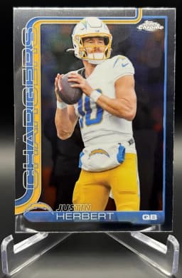 Justin Herbert #158 2025 Topps Chrome Football